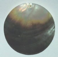 1 55mm Round Shell Pendant